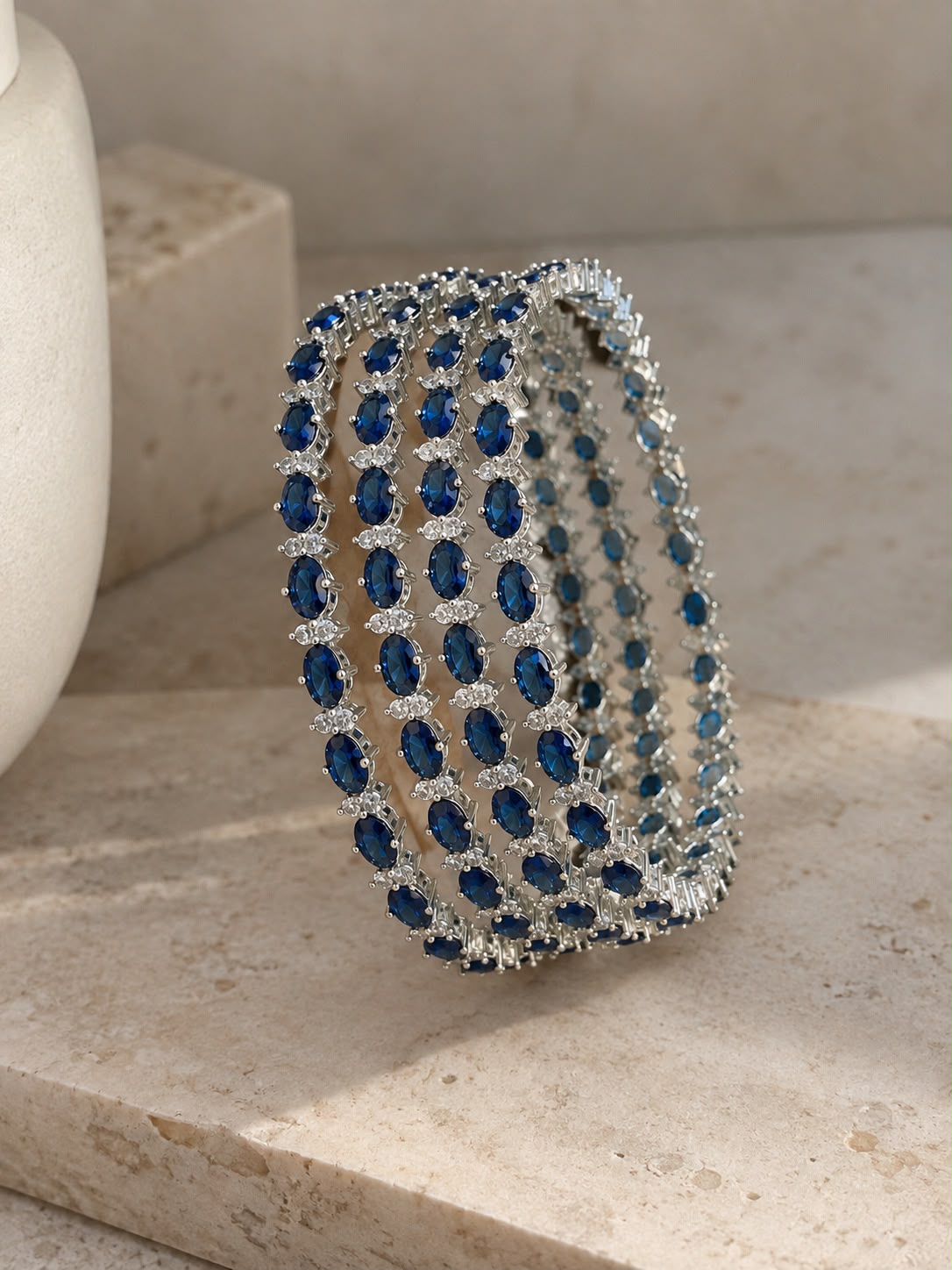 Blue Zircon Bangles